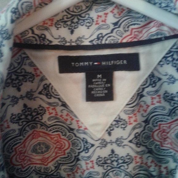 Women's Tommy Hilfiger button down shirt paisley print - Picture 3 of 8